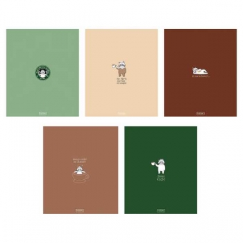 Тетрадь 96л в клетку Hatber Coffee Story, ламинация soft-touch арт.96Т5лВ1/094578