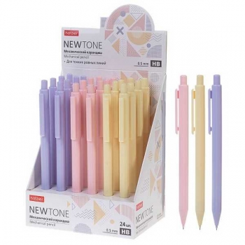Карандаш автоматический 0.5мм Hatber NEWtone корпус ассорти арт.MP_090438