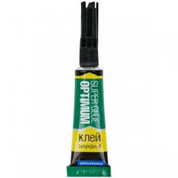 Клей OfficeSpace Super Glue Optimum, секундный клей, 3г, лента арт.278008