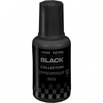 Штрих-корректор deVENTE 20мл TOTAL BLACK, быстросохнущая, бутылочка с кисточкой арт.4060502