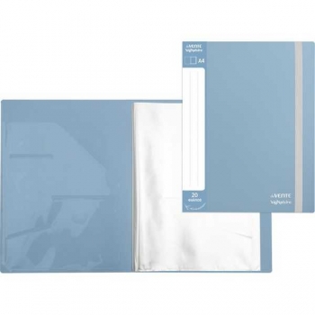 Папка  А4 с 20 вкл. deVENTE sigNATURE, 650 мкм, фактура ткань, сумеречно синяя арт.3101502