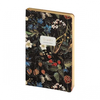 Ежедневник А5 125*200 мм, недатир. Bruno Visconti FLORA.Лесные ягоды,256стр,гибк.обл,золотой срез арт.3-743/17