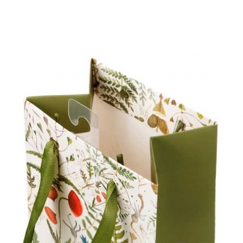 Пакет подарочный 12,3х36х9см Bruno Visconti ЛУГОВЫЕ ТРАВЫ,бумажный,210г/м2,фольг.,мат.ламин.(для бутылки) арт.2-856/04