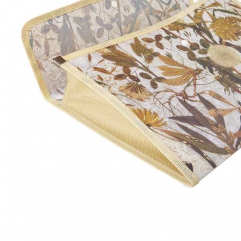 Папка-конверт А4 на кнопке Bruno Visconti  FLORA.SUMMER GREENS,400мкм,с окант,c текстильной вставкой арт.14-030/13