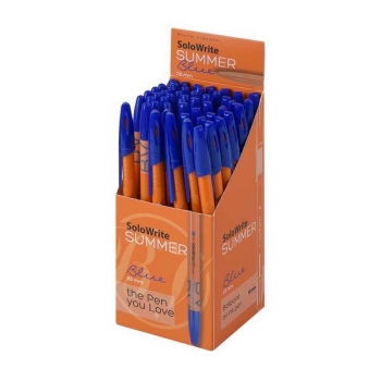 Ручка шариковая Bruno Visconti SoloWrite.SUMMER, 0.5мм, чернила на масляной основе, синяя  арт.20-0469/31