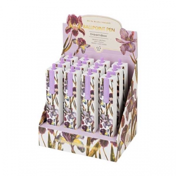 Ручка шариковая автомат. Bruno Visconti DreamBox.FLORA.ИРИСЫ, 0.5мм,с грипом,синяя, в подарочном пенале арт.20-0445/03
