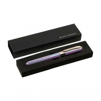 Ручка Bruno Visconti  MONACO.PEARL шарик.в подар.футляре,0.5мм,синяя,лаванд. перлам.корпус,черн.фут арт.20-0125-82/09