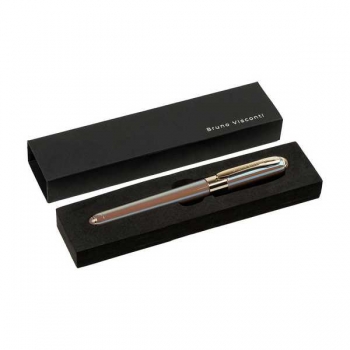 Ручка Bruno Visconti  MONACO.PEARL шарик.в подар.футляре,0.5мм,синяя,серый перламутр.корпус,черн.фут арт.20-0125-87/09