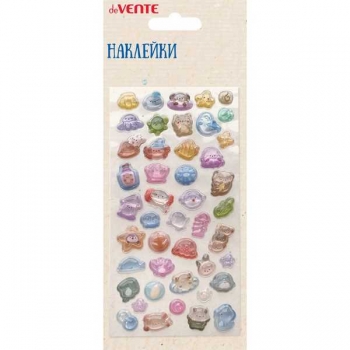 Наклейки deVENTE  9x17,5 см Подводный мир 3D, объемные, эпоксидные , арт.8132552