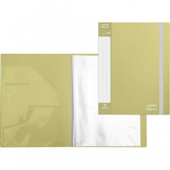 Папка  А4 с 40 вкл. deVENTE sigNATURE (235x310x25 мм), фактура ткань, оливковая арт.3101514