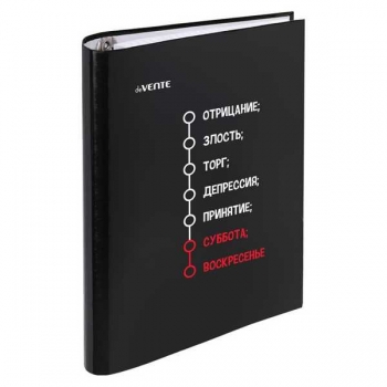 Тетрадь А5 120л на кольцах deVENTE Неделька, сменный блок, обл. твердый переплет 7БЦ арт.2057512