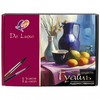 Гуашь художественная Люкс, 12цв, 40мл арт.35С 2293-08