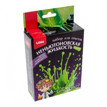 Набор для детского творчества - Химические опыты Неньютоновская жидкость Зеленая арт.Оп-125