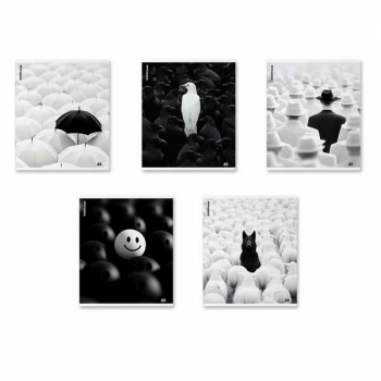 Тетрадь 48л в клетку ErichKrause Black Focus, матовая ламинация+выборочный УФ-лак арт.64874