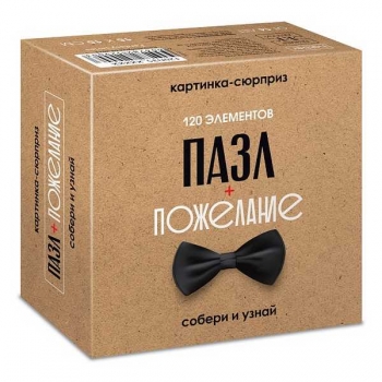 Пазл 120 эл. Hatber Premium СЮРПРИЗ - пожелание для мужчин, 150х150мм, ассорти арт.120ПЗ5/094581