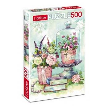 Пазл 500 эл. Hatber Акварельные букеты, 330х480мм арт.500ПЗ2_18088