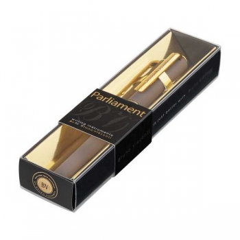 Ручка Bruno Visconti Parliament шарик.в карт.футляре,0.7мм,синяя,корпус серый и золото,черн.футляр арт.20-0472/02