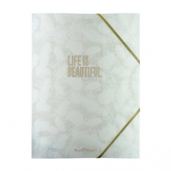 Папка А4 на резинках Bruno Visconti ПЕРЫШКИ , 400мкм арт.14-039