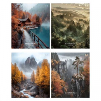 Тетрадь 48л в клетку BG Mysterious universe, матовая ламинация арт.Т5ск48_лм 08808