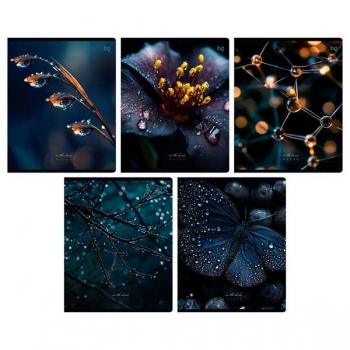 Тетрадь 48л в клетку BG В темноте, soft-touch ламинация арт.Т5ск48_лс 08799