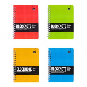 Блокнот А6 60л на гребне  ULTIMATE BASICS, ACTIVE BOOK, обложка ламин. картон, 4 цвета арт.3-60-484