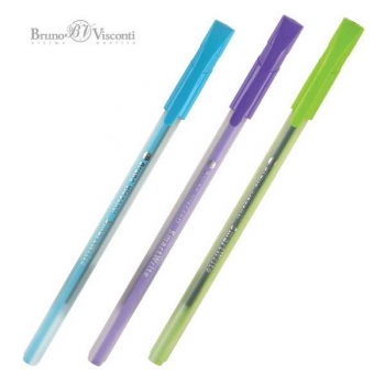 Ручка шариковая Bruno Visconti SmartWrite Special, 0.5мм, одноразовая, синяя, корпус ассорти арт.20-0328/04