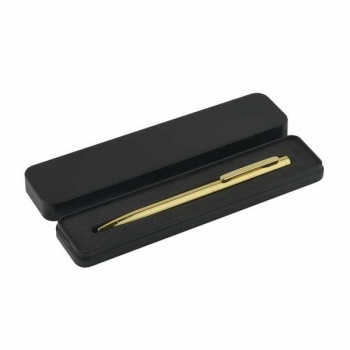 Ручка Bruno Visconti FIRENZE шарик.автомат.в футляре,1,0мм,синяя, мет.корпус золото,черн.футляр арт.20-0458/01