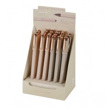 Ручка шариковая Bruno Visconti TOTAL.BEIGE, 0.38мм, синяя, корпус ассорти арт.20-0215/79