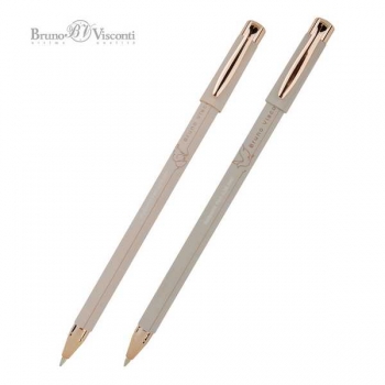 Ручка шариковая Bruno Visconti TOTAL.BEIGE, 0.38мм, синяя, корпус ассорти арт.20-0215/79