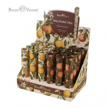 Ручка шариковая Bruno Visconti DreamWrite. Flora. Paradise  в карт. тубе, 0.7 мм, синяя, 2 вида арт.20-0264/25