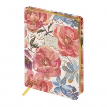 Ежедневник А5+ 145*205 мм, недатир. Bruno Visconti   FLORA.Цветочная феерия 240 стр,тв. обл.,золотой срез арт.3-744/05