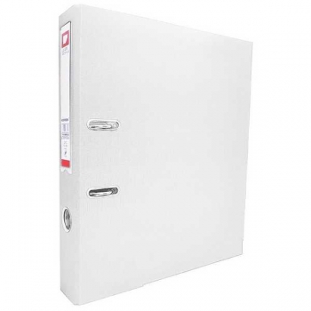 Файл-регистратор А4/75мм ПВХ WORPSON c мет. уголком, с карманом на корешке, АССОРТИ, белый арт.554N_белый