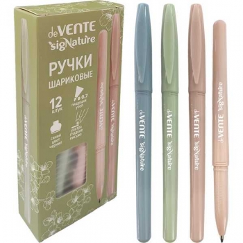 Ручка шариковая deVENTE sigNATURE, 0.7мм, рифленая грип-зона, синяя арт. 5073545