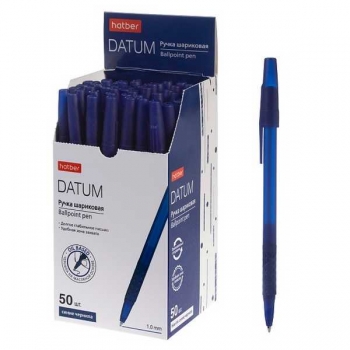 Ручка шариковая Hatber Datum, 1.0мм, чернила на масляной основе, синяя арт.BP_091931