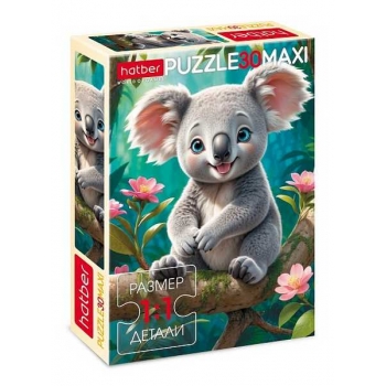 Пазл  30 эл. Hatber MAXI Маленькая коала, 290х210мм арт.30ПЗ4_32851