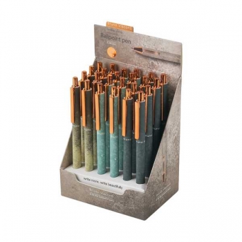 Ручка шариковая автоматическая Bruno Visconti ArtClick.Stone 0.38 мм, корпус ассорти, синяя арт.20-0374/06