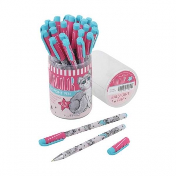 Ручка шариковая Bruno Visconti HappyWrite. Кошка, 0.5мм, синяя арт.20-0215/68