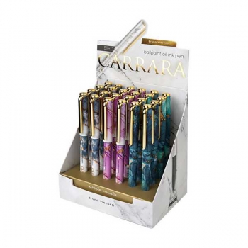 Ручка шариковая Bruno Visconti CARRARA.BRIGHT, 0.7мм,чернила на масл.основе,ассорти 3 вида,синяя арт.20-0293/62