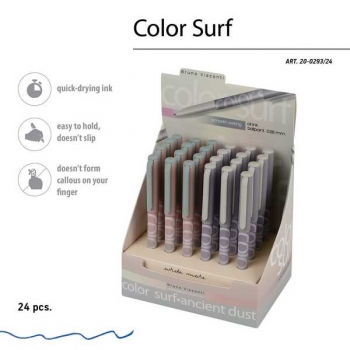 Ручка шариковая Bruno Visconti PrimeWrite.Color Surf,0.38мм,чернила на масл.основе,ассорти 2 вида,синяя арт.20-0293/24