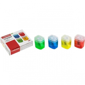 Точилка deVENTE пластмассовая, 1 отверстие с контейнером арт.4071318