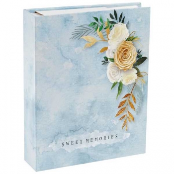 Фотоальбом 18х23см, 200 фото 10х15см, ArtSpace White rose, ПП карман, переплет-термосварка  арт. PA_22308