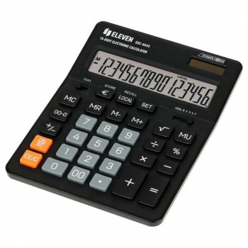 Калькулятор Eleven SDC-664S 16 разр., 2пит., одноуровн.память, 205х155х36 арт.SDC-664S