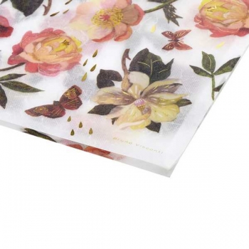 Папка на молнии А4  Bruno Visconti (330х245х30 мм),FLORA.ПИОНЫ, 180мкм, полупрозр., с рисунком  арт.14-037/12