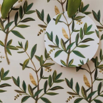 Пакет подарочный 18х23х10см бумажный Bruno Visconti FLORA.ОЛИВА,210 г/м2,фольгир,мат.ламин. арт.2-851/16