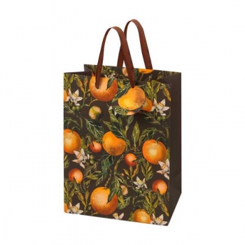 Пакет подарочный 26х32,4х13см бумажный Bruno Visconti FLORA.PARADISE.ORANGE,210г/м2,фольгир,мат.ламинация арт.2-852/15