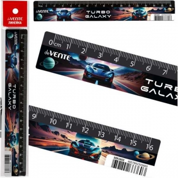 Линейка 16 см deVENTE Turbo Galaxy пластиковая с дизайном арт.5091602