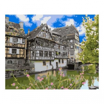 Набор для рисования по номерам, картина 41х51 см Нижний Рейн (холст на подрамнике, краски, кисть) арт.Рх-085