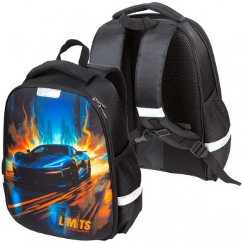 Рюкзак школьный Attomex  Optima. No Limits 37x28x18 (17 л) вес 700гр., 1 отдел, 2 бок. кармана арт.7033602