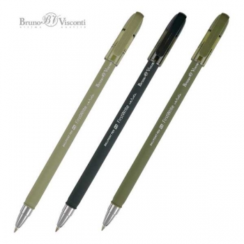 Ручка шариковая Bruno Visconti FirstWrite.Verde, 0.5мм, корпус ассорти, синяя арт.20-0513