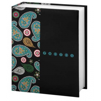 Фотоальбом 18х23см, 304 фото 10х15см, BRAUBERG Пейсли, ПП карман, переплет-термосварка  арт.390674